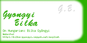 gyongyi bilka business card